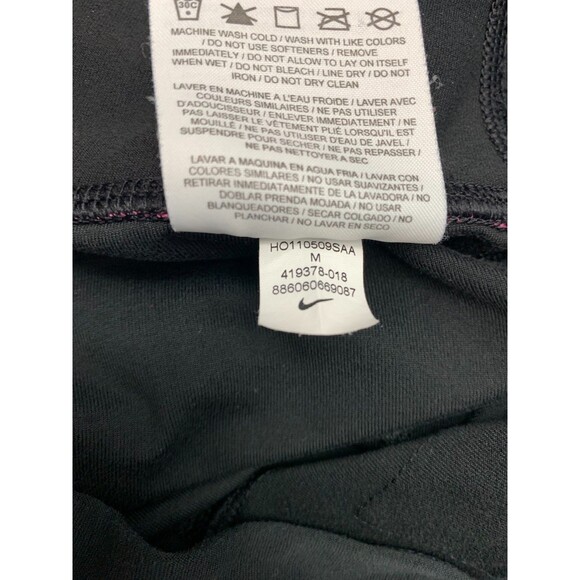 Nike Pants Womens M Dri-Fit Yoga Workout Gym Capri Cropped Legging Athleisure - Picture 9 of 10